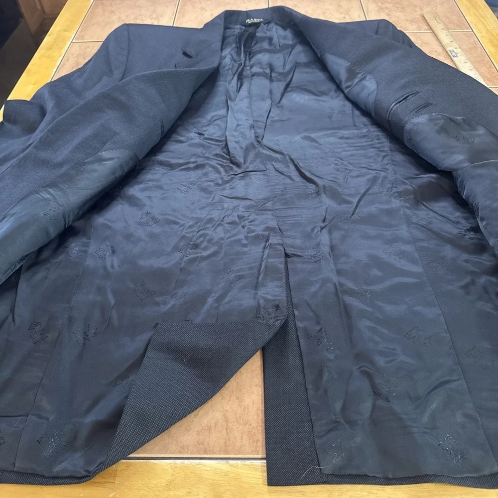 Jos A Bank Signature Gold 2 Piece Gray Birdseye Wool Suit 44XL Pants 40 x 34
